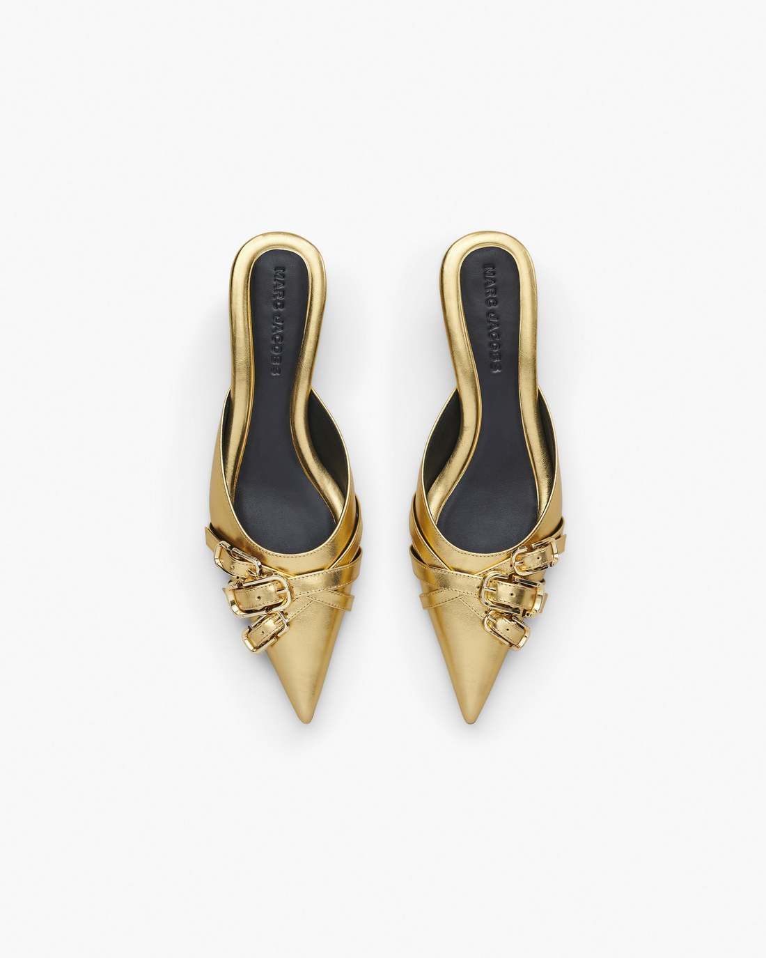 Marc Jacobs The Emma Kitten Heel Shiny Gold