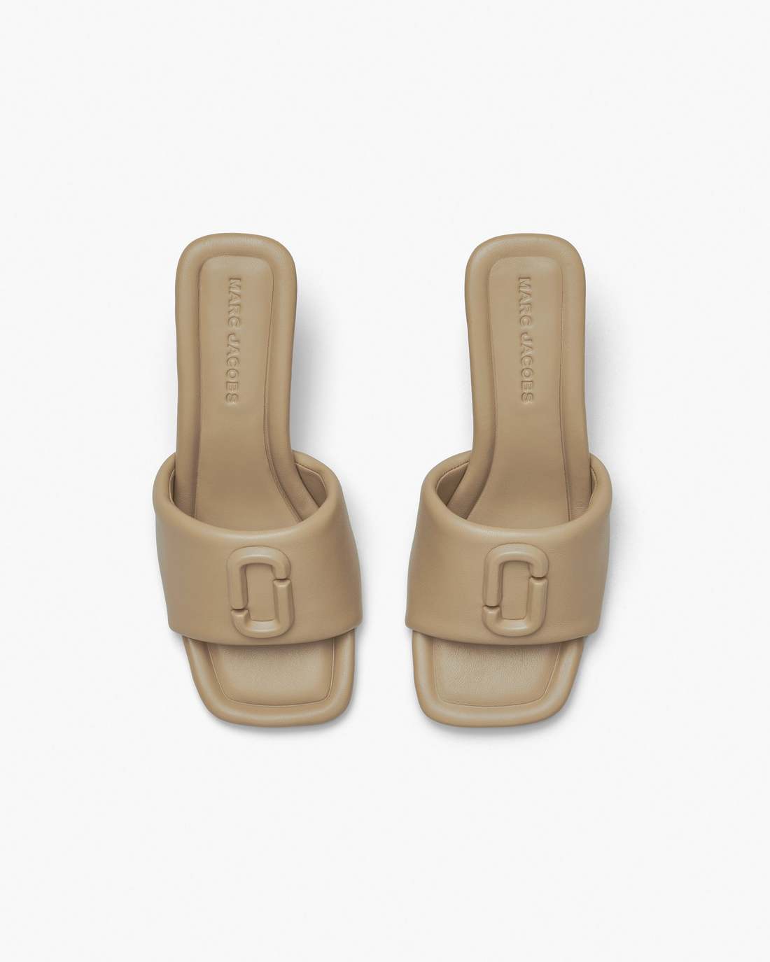 Marc Jacobs The Leather J Marc Heeled Sandal Camel