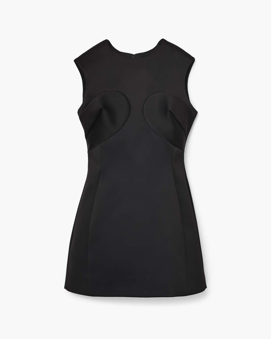 Marc Jacobs Seamed Up Satin Dress Black