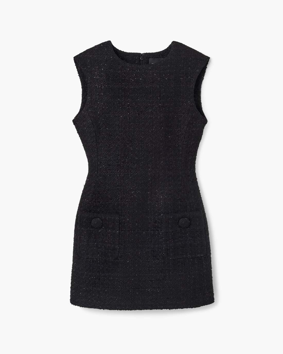 Marc Jacobs Sculptural Tweed Dress Black