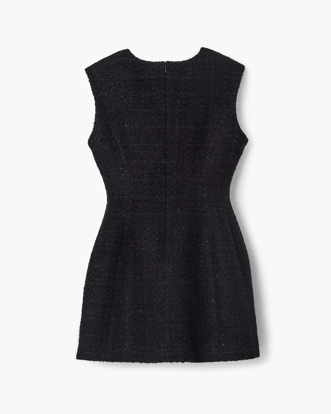 Marc Jacobs Sculptural Tweed Dress Black