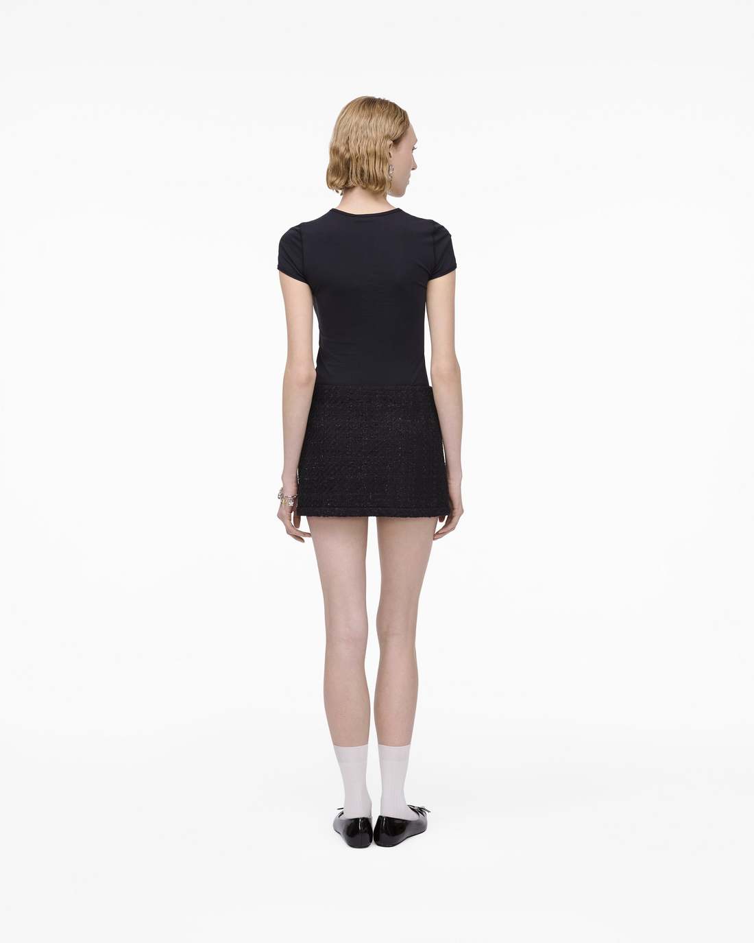 Marc Jacobs Tweed Mini Skirt Black