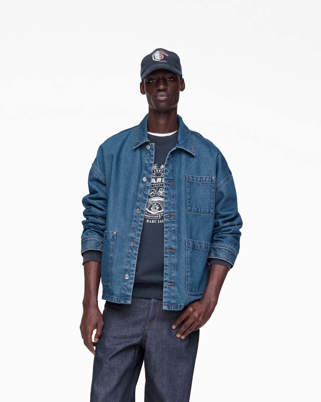 Marc Jacobs The A.P.C. X Marc Jacobs Denim Unisex Jacket Washed Indigo