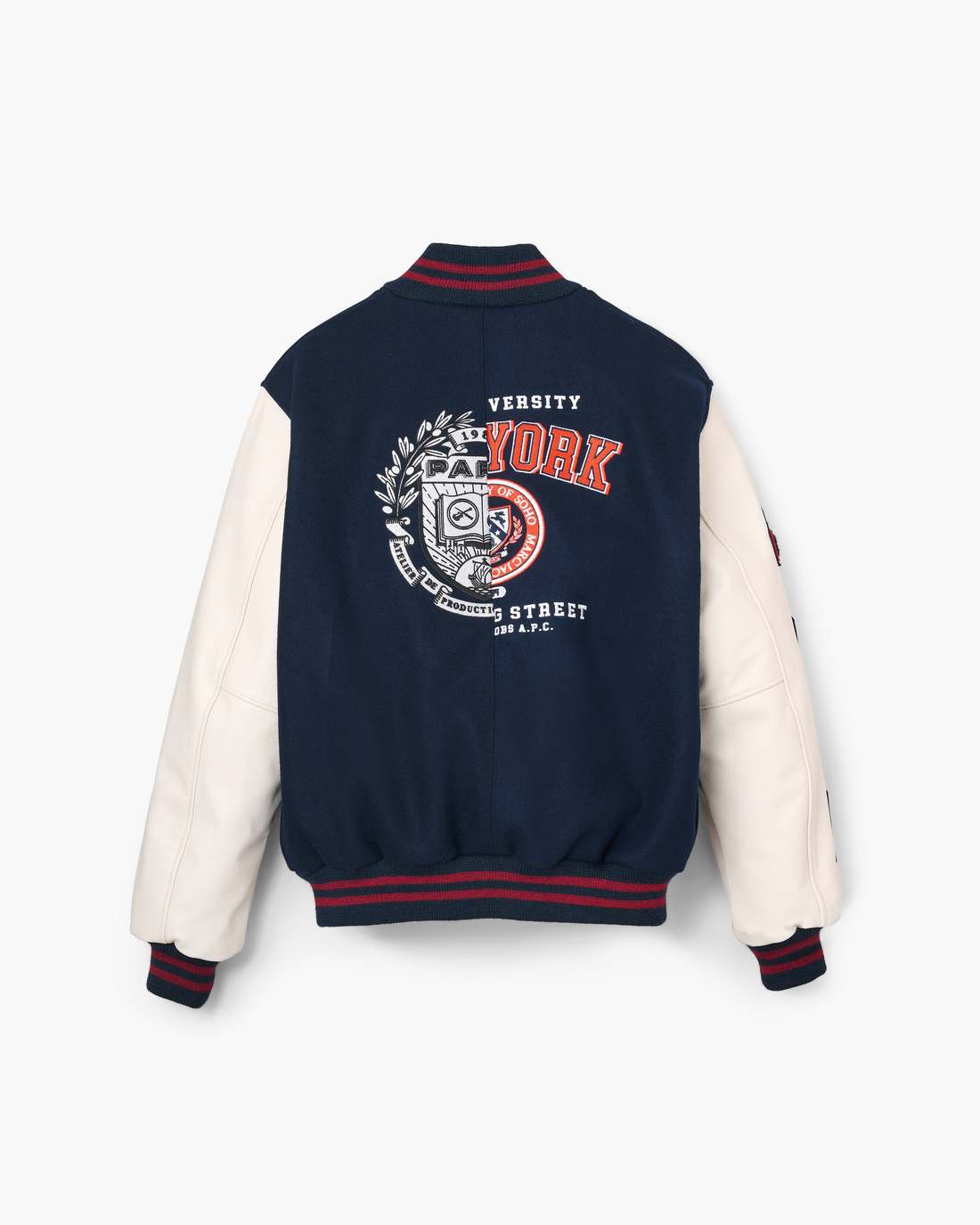 Marc Jacobs The A.P.C. X Marc Jacobs  Varsity Jacket Dark Navy/White