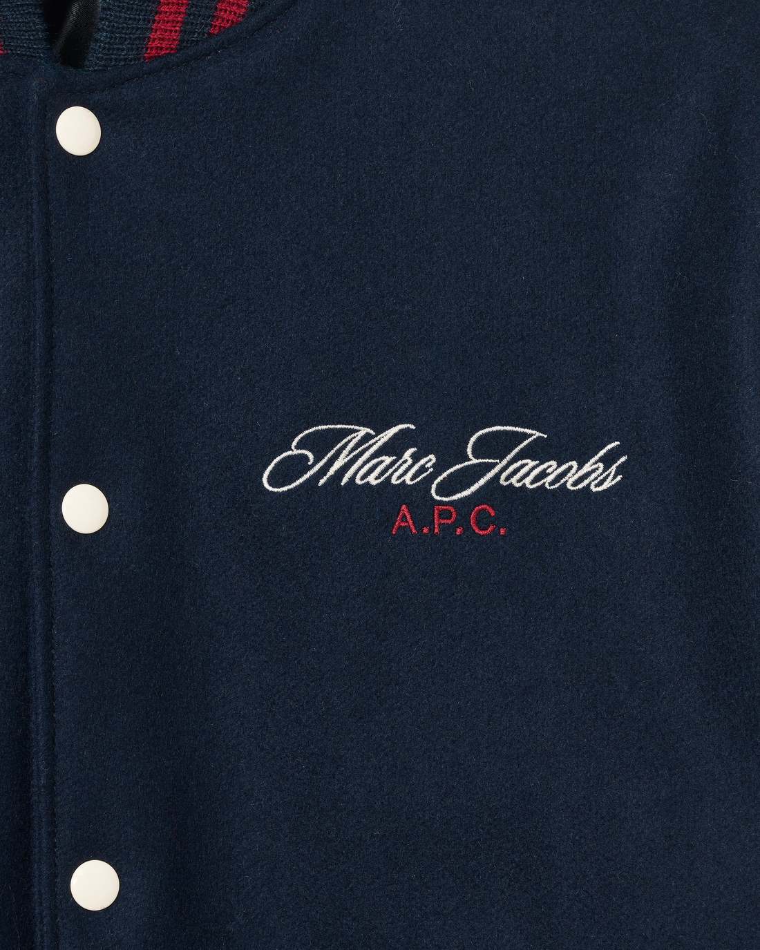 Marc Jacobs The A.P.C. X Marc Jacobs  Varsity Jacket Dark Navy/White