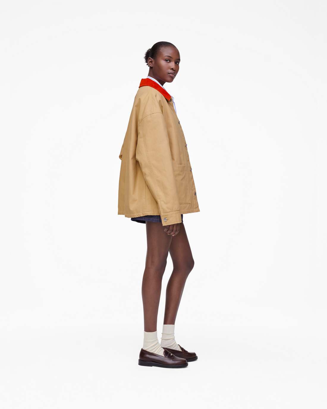 Marc Jacobs The A.P.C. X Marc Jacobs Stoned Canvas Unisex Jacket Camel