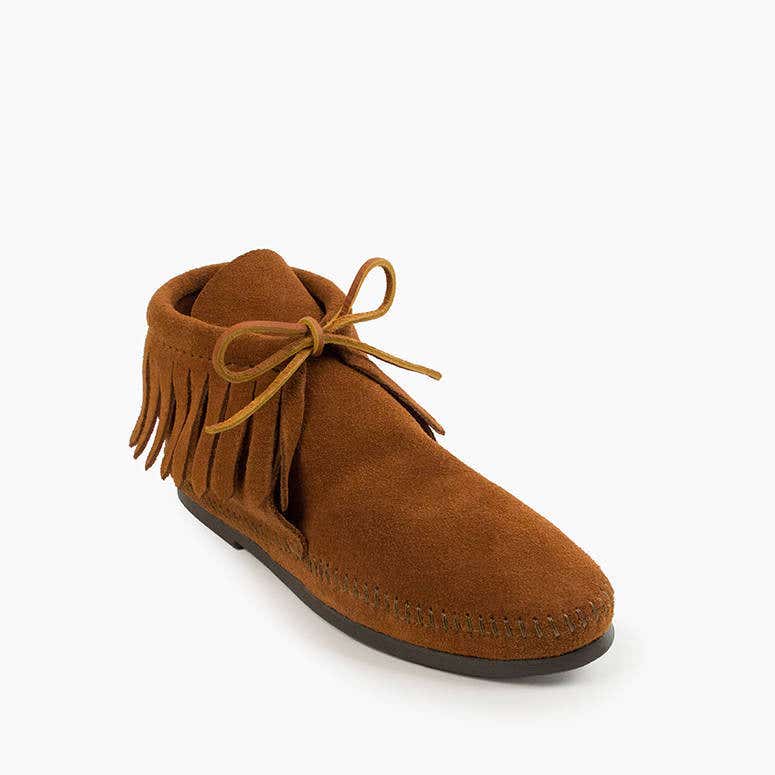 Minnetonka Classic Fringe Boot Moccasin | Hardsole
