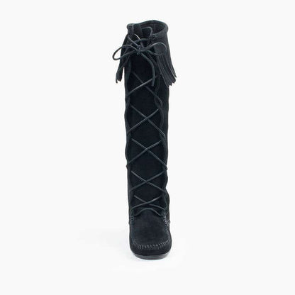 Minnetonka Women's Front Lace Knee High Boot