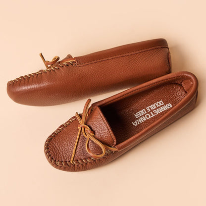 Minnetonka Women's Double Deerskin Softsole