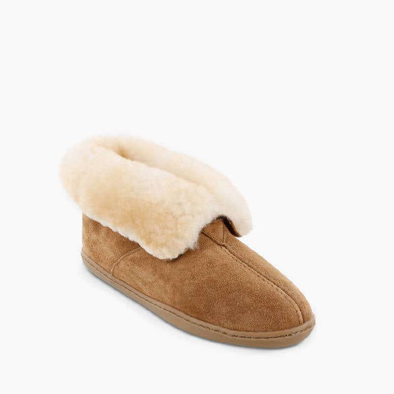 Minnetonka Sheepskin Ankle Boot - Wide Sizes