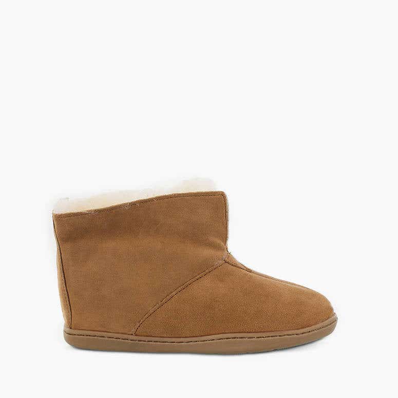 Minnetonka Sheepskin Ankle Boot - Wide Sizes