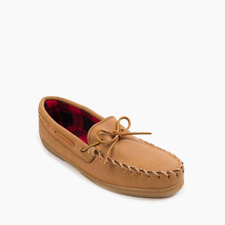 Minnetonka Moosehide Fleece Moc