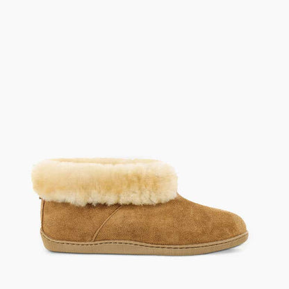 Minnetonka Sheepskin Ankle Boot - Wide & Extended Sizes