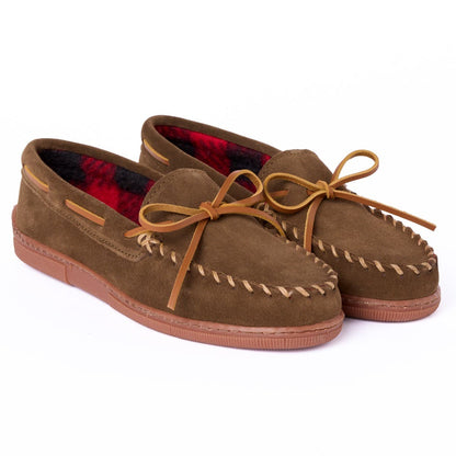 Minnetonka Suede Fleece Moc