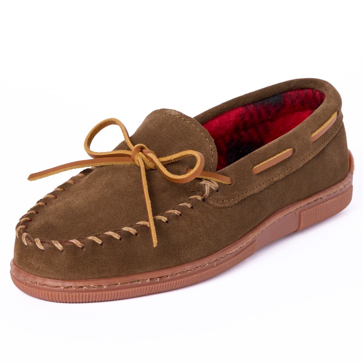 Minnetonka Suede Fleece Moc