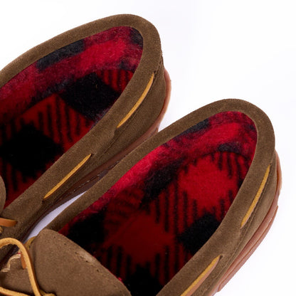 Minnetonka Suede Fleece Moc