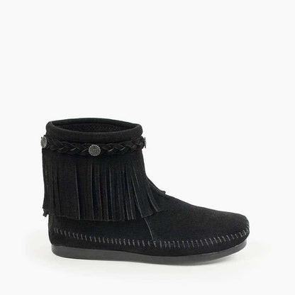 Minnetonka High Top Back Zip Boot