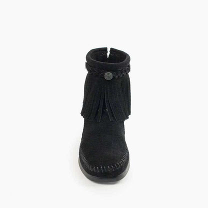 Minnetonka High Top Back Zip Boot