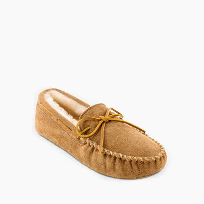 Minnetonka Men's Sheepskin Softsole Slipper - Extended Sizes